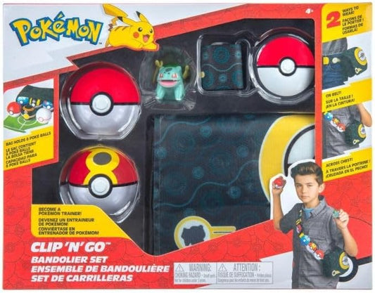 Pokemon Clip n Go Bandolier Assorted 2-Piece Set (Random Pokemon)