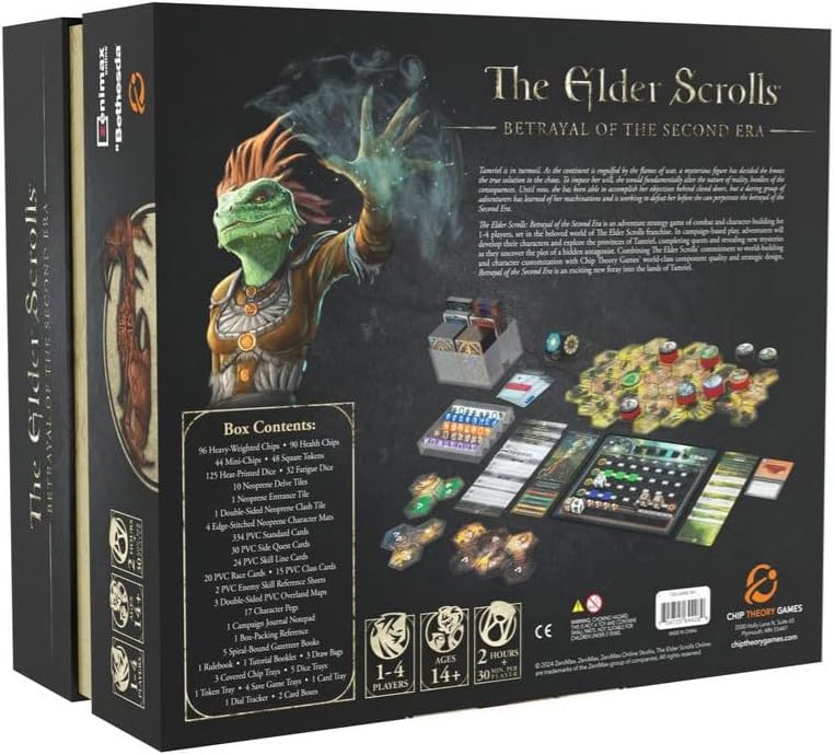 The Elder Scrolls: Betrayal of The Second Era Board Game - Tabletop RPG with Combat and Character Development