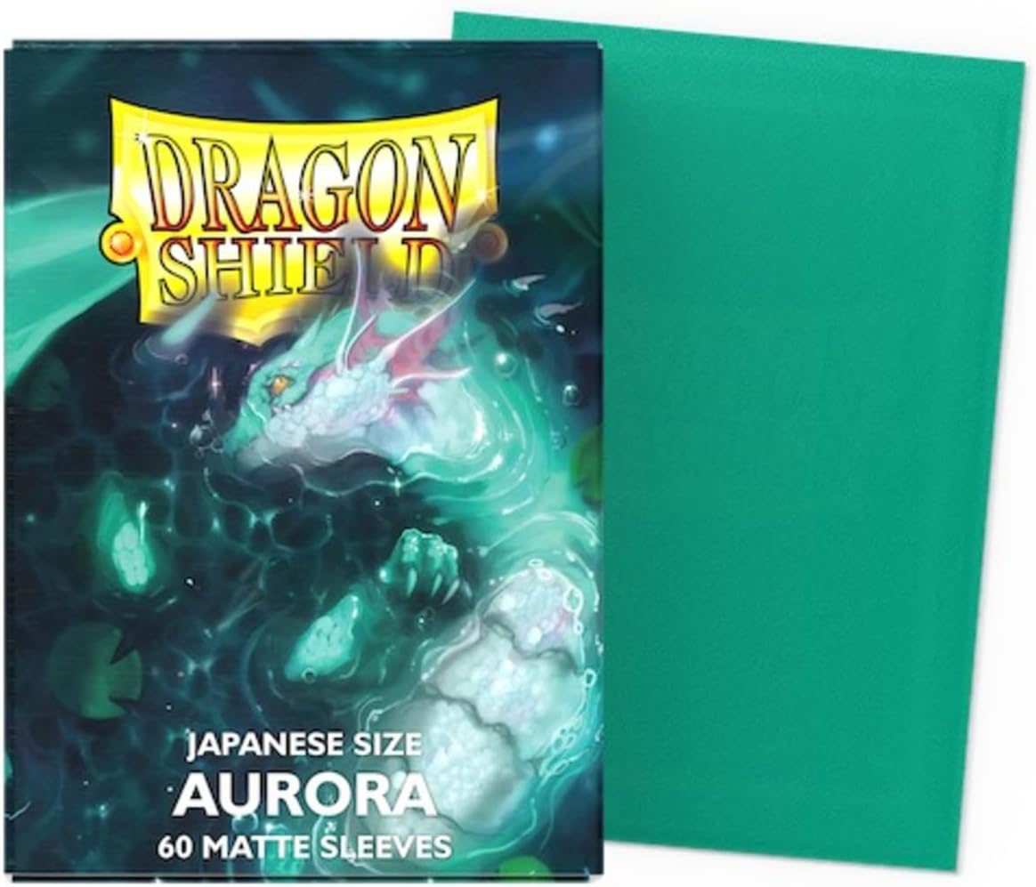 Dragon Shield Sleeves – Matte Aurora 60 CT – Japanese Size Card Sleeves - Smooth & Tough - Compatible with Yu-Gi-Oh!, Cardfight Vanguard & More MTG TCG OCG & Hockey Cards