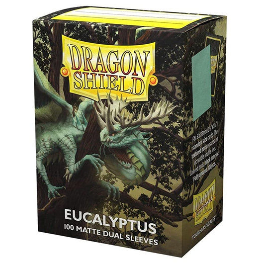10 Packs Dragon Shield Dual Matte Eucalyptus Standard Size 100 ct Card Sleeves Display Case