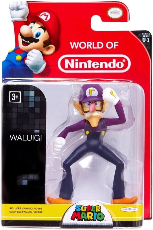 World of Nintendo 3" Waluigi Figure (Series 1-1)
