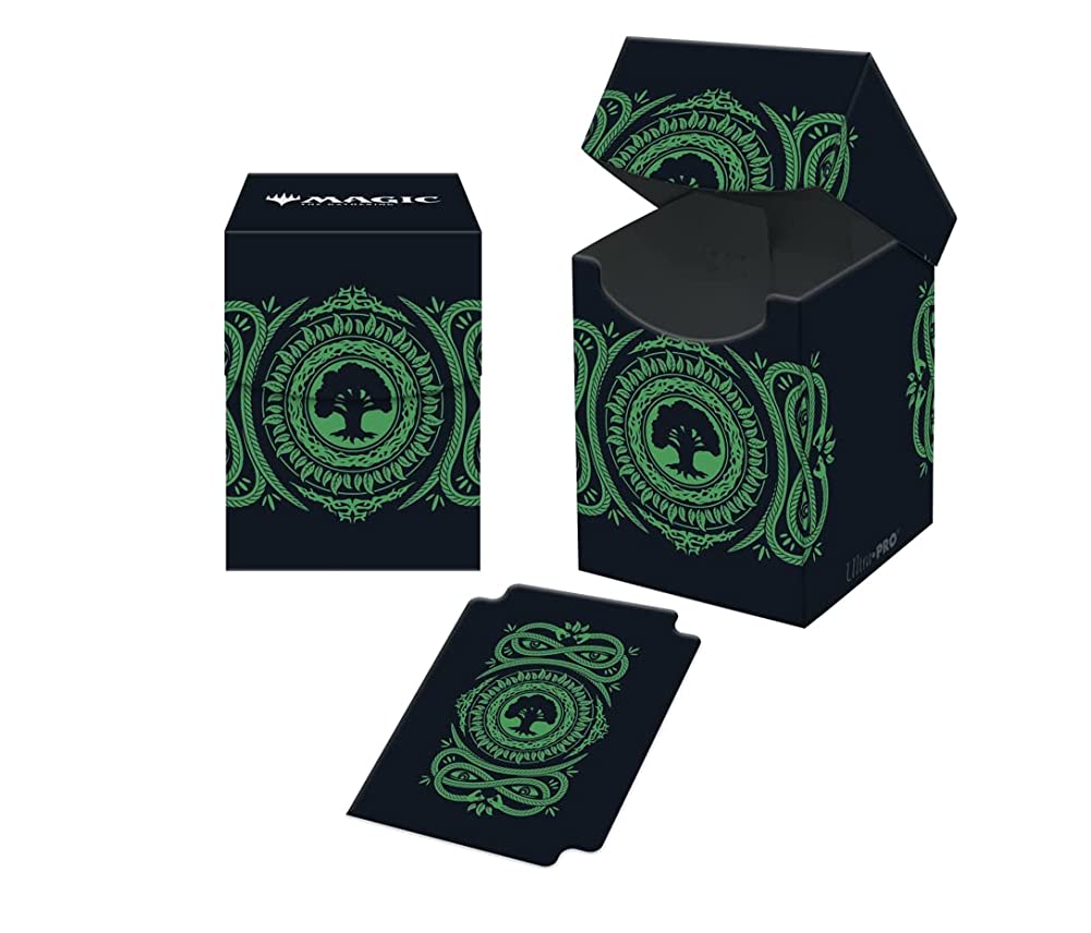 Ultra PRO - Magic: The Gathering Mana 7 Forest Deck Box 100+ - Protect Your Cards While On The Go , and Always Be Ready for Battle Against Friends or Enemies with A Stylish Full-Color Deck Box