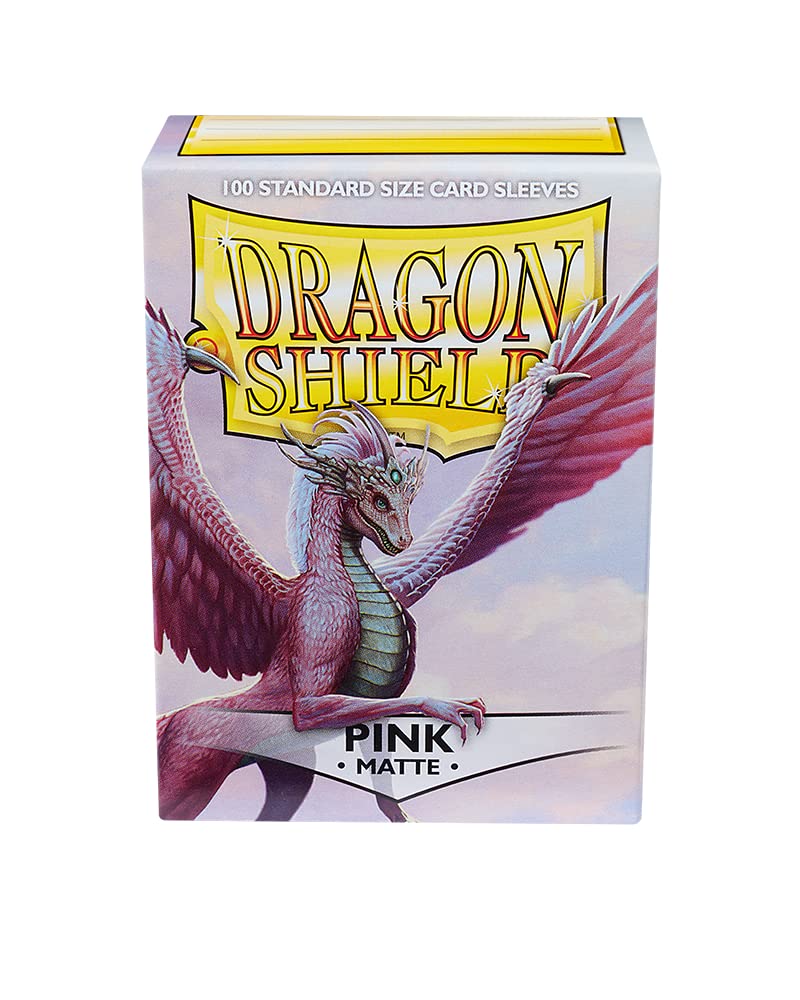 Arcane Tinman AT-11012 Dragon Shield Sleeves Matte Card Game, Pink