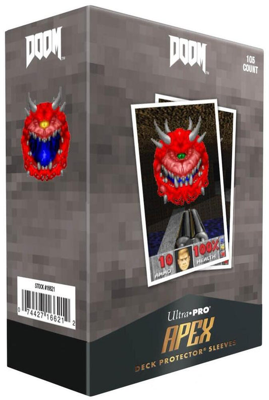 Ultra Pro Card Sleeves Cacodemon 105ct APEX Deck Protector Sleeves - DOOM