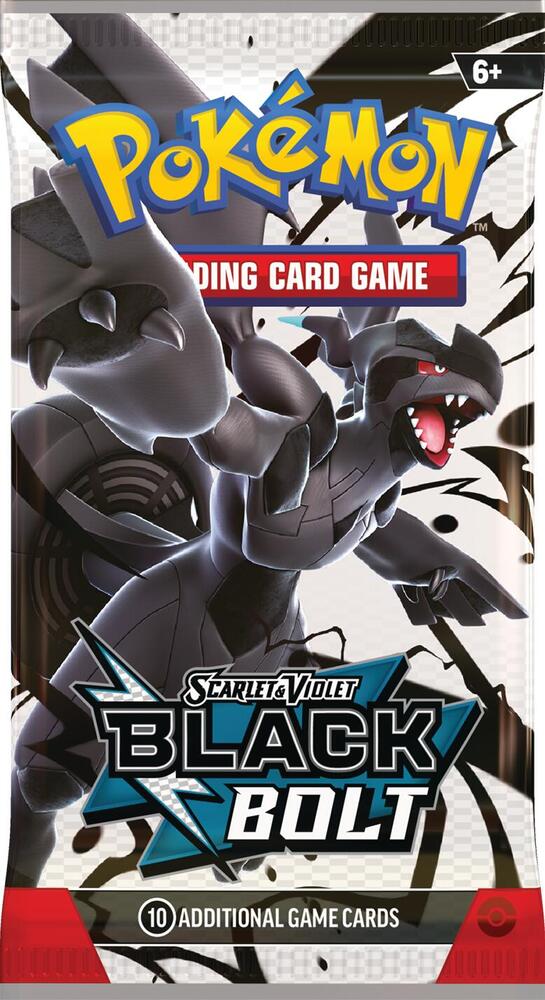 Pokemon Card Game Black Bolt Booster Pack - 10 Cards