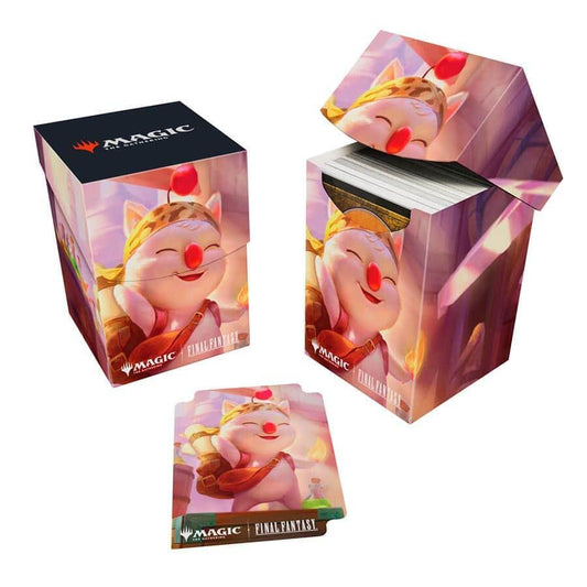 Ultra Pro - Final Fantasy x Universes Beyond Stiltzkin, Moogle Merchant 100+ Deck Box for Magic: The Gathering | Trading Card Accessories, Collectible Card Game Gear, Fantasy Gaming Supplies
