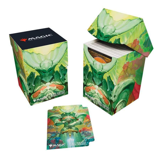 Ultra Pro - Final Fantasy x Universes Beyond Summon Knights of The Round 100+ Deck Box for Magic: The Gathering | Trading Card Accessories, Collectible Card Game Gear, Fantasy Gaming Supplies