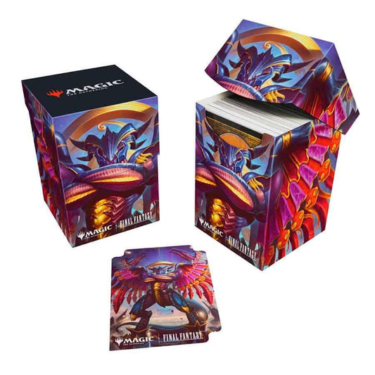 Ultra Pro - Final Fantasy x Universes Beyond Summon Bahamut 100+ Deck Box for Magic: The Gathering | Trading Card Accessories, Collectible Card Game Gear, Fantasy Gaming Supplies