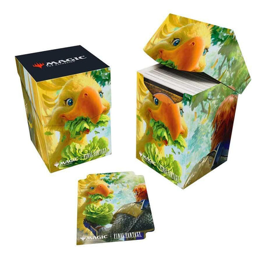 Ultra Pro - Final Fantasy x Universes Beyond Gysahl Greens 100+ Deck Box for Magic: The Gathering | Trading Card Accessories, Collectible Card Game Gear, Fantasy Gaming Supplies