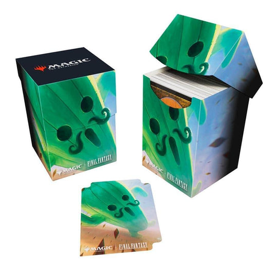Ultra Pro - Final Fantasy x Universes Beyond Cactuar 100+ Deck Box for Magic: The Gathering | Trading Card Accessories, Collectible Card Game Gear, Fantasy Gaming Supplies