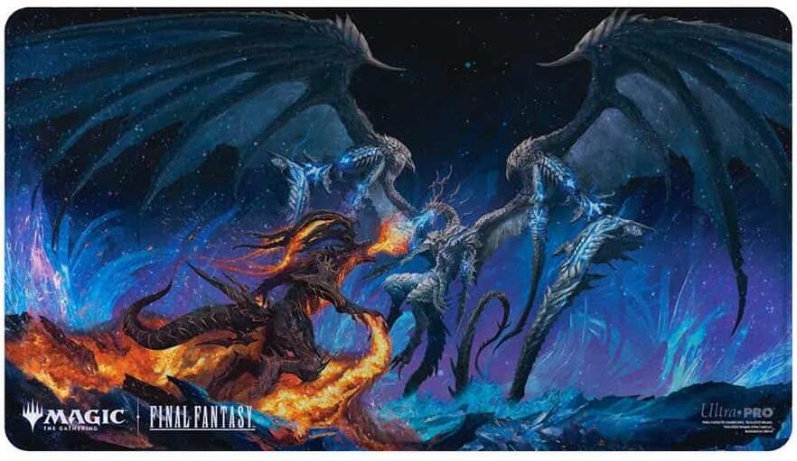 Ultra Pro Final Fantasy x Universes Beyond Ifrit vs Bahamut Holofoil Playmat for Magic: The Gathering