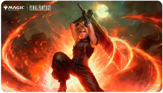 Ultra PRO - Final Fantasy x Universes Beyond Cloud, Midgar Mercenary (Commander) Playmat for Magic: The Gathering | Card Game Playmat, Final Fantasy Collectibles, Desk Mat Mousepad