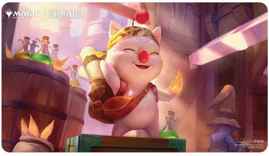 Ultra PRO - Final Fantasy x Universes Beyond Stiltzkin, Moogle Merchant Playmat for Magic: The Gathering | Card Game Playmat, Final Fantasy Collectibles, Desk Mat Mousepad