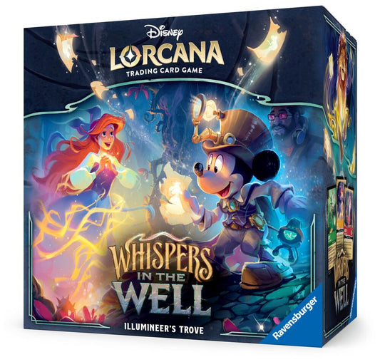 Ravensburger Disney Lorcana TCG Trove Set 10 Whispers in the Well - Secure Card Storage - Includes Booster Packs & Comprehensive Guide