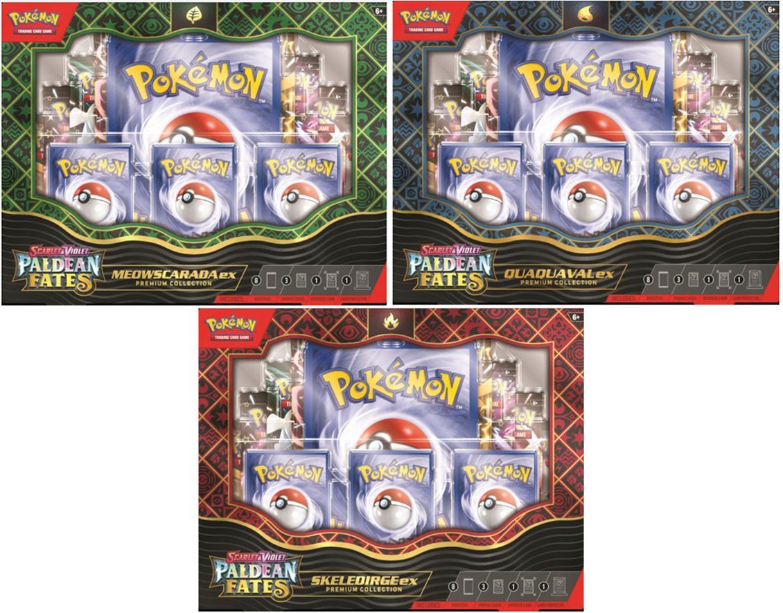 POKEMON TCG: SCARLET AND VIOLET: PALDEAN FATES: POKEMON EX PREMIUM COLLECTION CASE (6 UNITS)