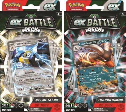 POKEMON TCG: BATTLE DECKS DISPLAY: MELMETAL AND HOUNDOOM (6CT)