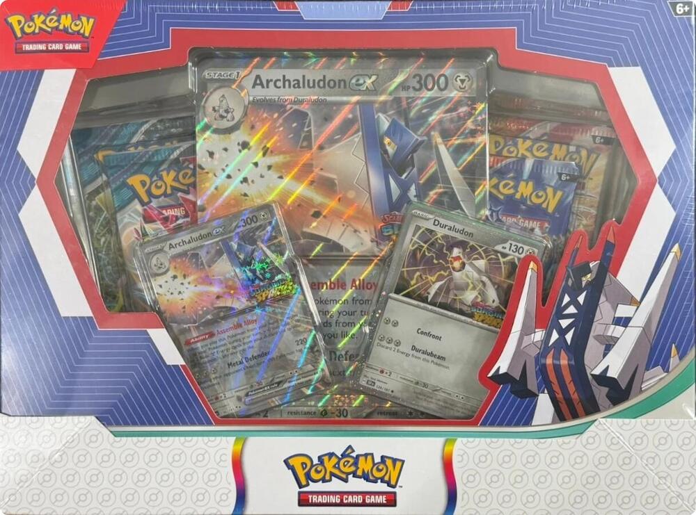 Pokemon TCG: Archaludon ex Box - 4 Packs, Promos