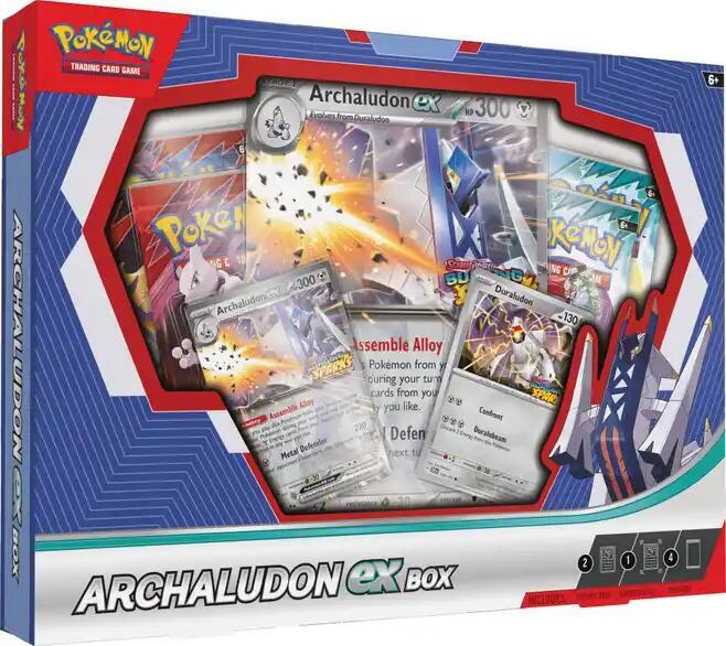 Pokemon TCG: Archaludon ex Box - 4 Packs, Promos