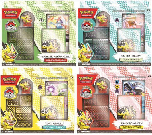 POKEMON TCG: 2023 WORLD CHAMPIONSHIP DECKS DISPLAY (2 EACH OF 4 DECKS)