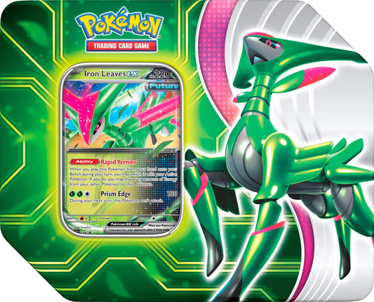 POKEMON TCG: PARADOX CLASH TIN: IRON LEAVES EX OR WALKING WAKE EX