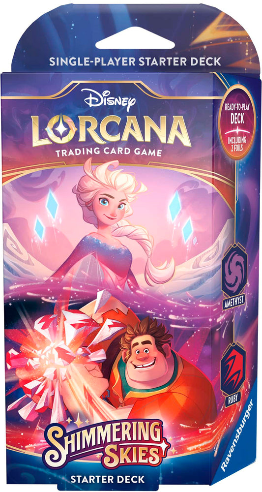 Lorcana TCG: Shimmering Skies: Starter Deck: Amethyst & Ruby (Elsa & Wreck-It Ralph)