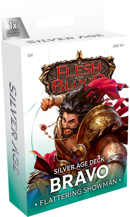 Flesh & Blood TCG Silver Age Chapter 1 Deck - Bravo, Flattering Showman (Guardian) - 60 Cards