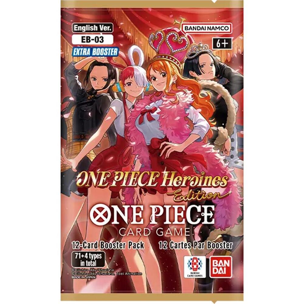One Piece Card Game TCG Heroines Edition 12-Card Booster Pack - English Edition - Extra Booster EB-03