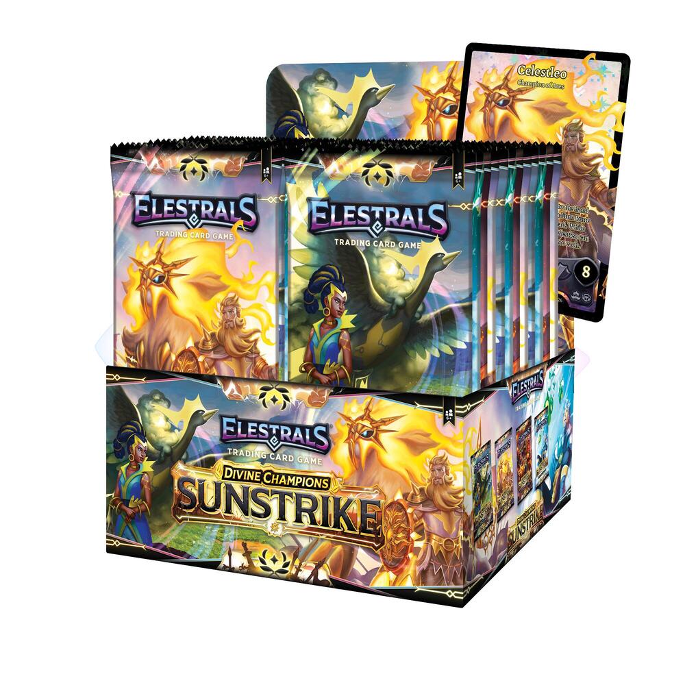 Elestrals TCG Divine Champions: Sunstrike Booster Box | 24 Booster Packs