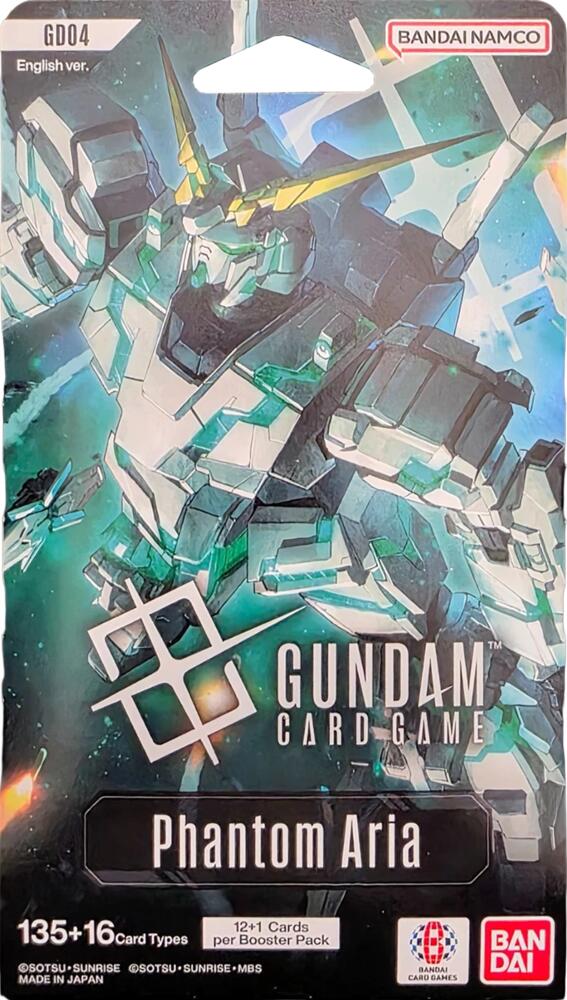 Bandai Gundam Card Game Phantom Aria GD04 Sleeved Booster Pack - 13 Cards