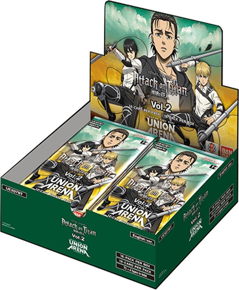 Union Arena CCG: Attack on Titan Vol. 02 Booster Box (UEX07BT) - 16 Packs