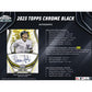 MLB Topps 2023 Chrome Black Baseball Trading Card HOBBY Box (1 Encased Autograph)