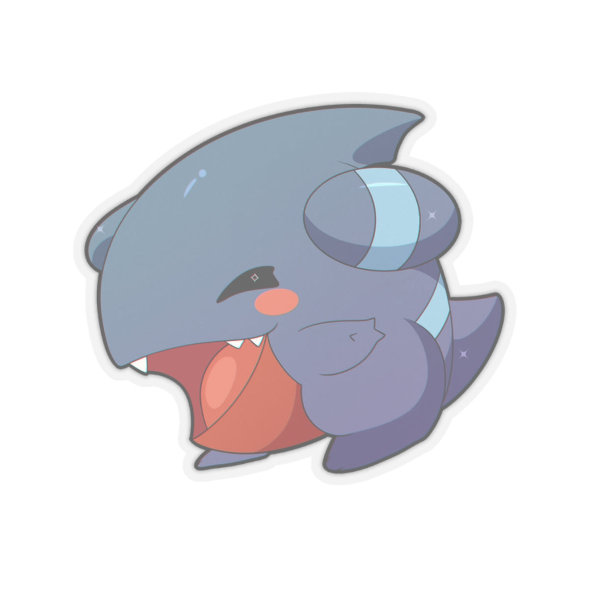 Gible Poke Kiss-Cut Stickers