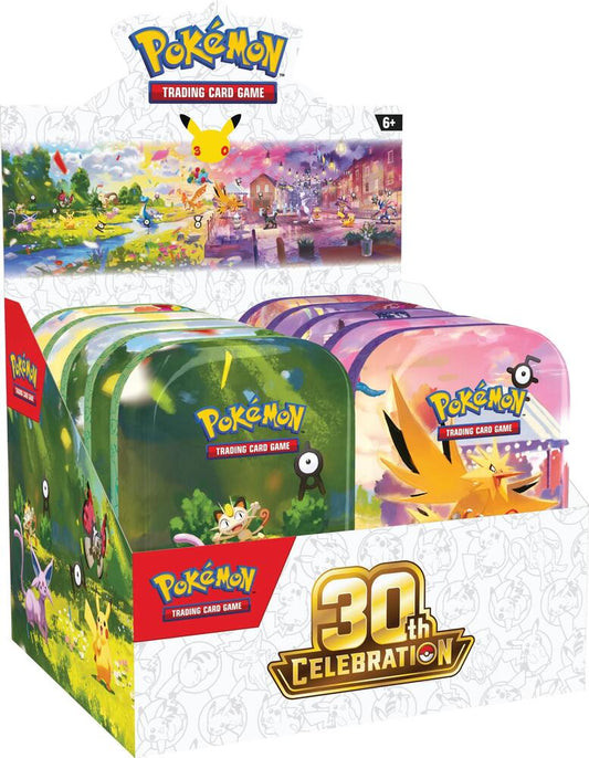 Pokemon TCG: 30th Celebration Mini Tin Display - Presale Ships 10/02/2026