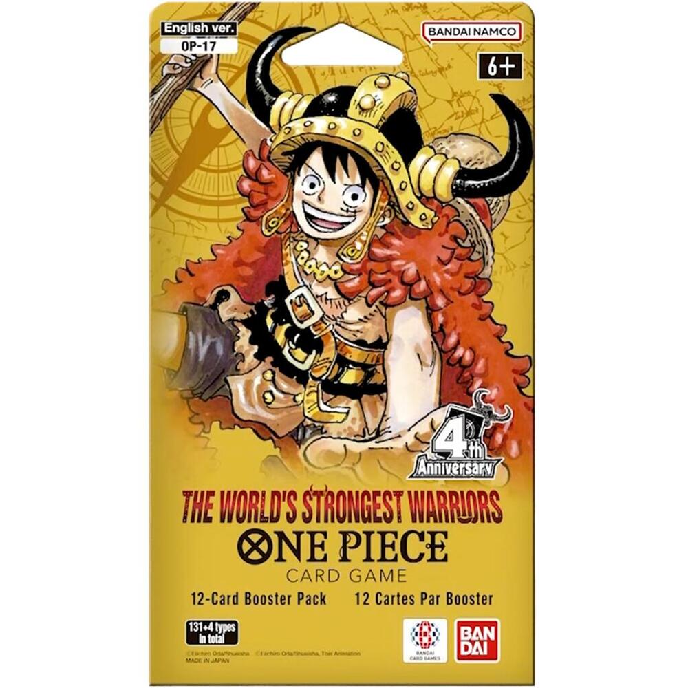 One Piece Card Game The World's Strongest Warriors Sleeved Booster Pack OP-17 (12 Cards)