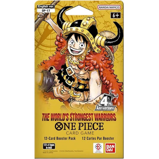 One Piece Card Game The World's Strongest Warriors Sleeved Booster Pack OP-17 (12 Cards)