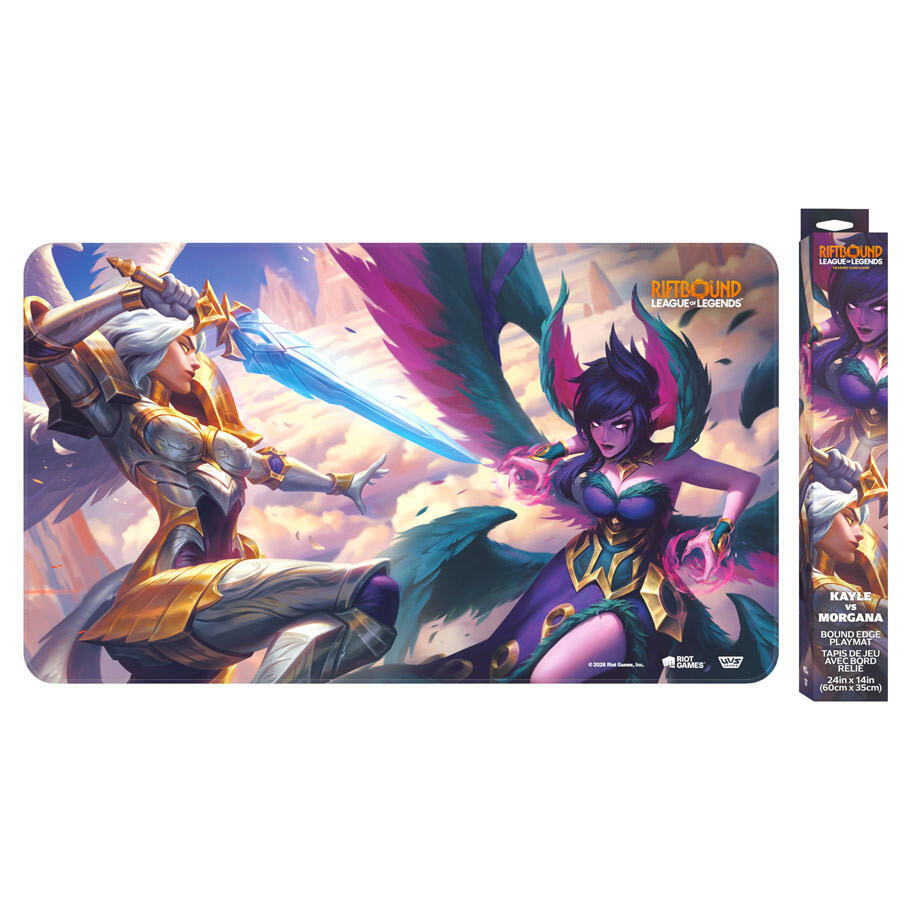 UVS Games Riftbound: League of Legends TCG Vendetta Kayle vs. Morgana Neoprene Playmat, 24 x 14 Inches