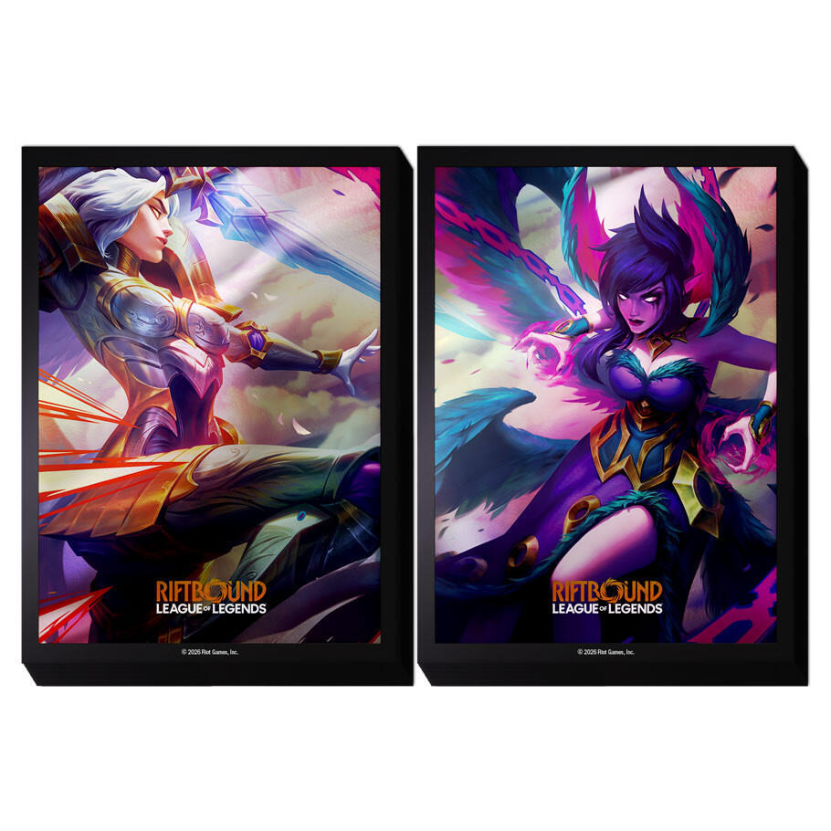 UVS Games Riftbound: League of Legends Vendetta Kayle vs. Morgana Card Sleeves, Standard Size, 100 Count