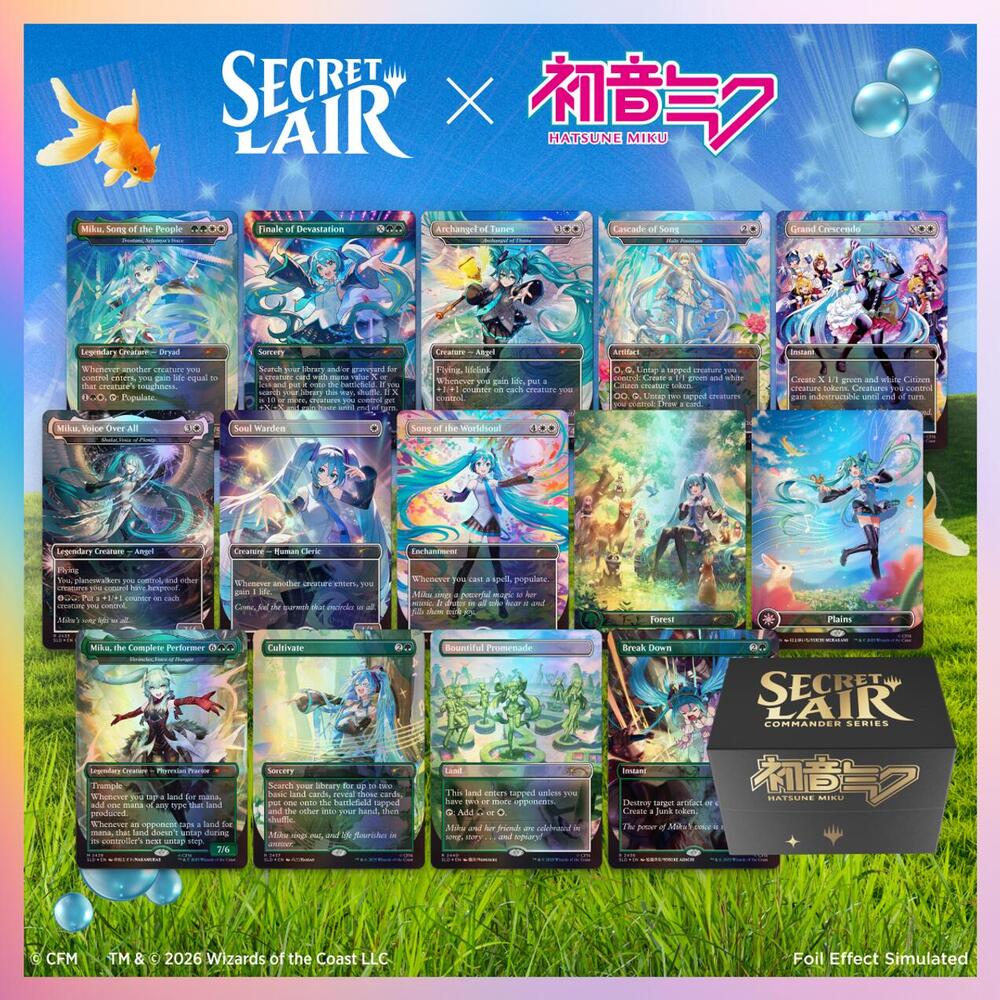 Magic the Gathering Secret Lair Commander Deck: Hatsune Miku
