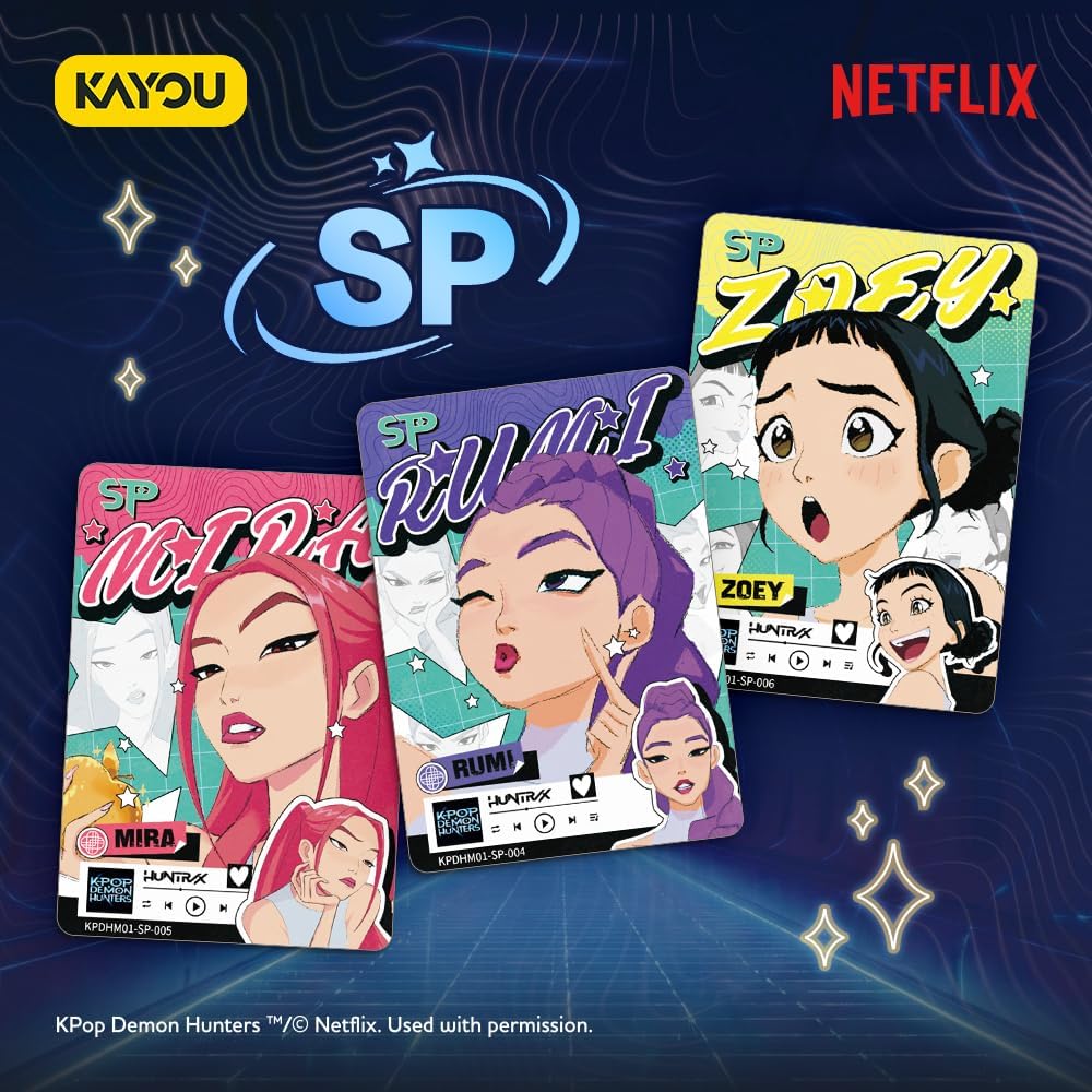 Kpop Demon Hunters-Collectible Trading Cards-Special Mini Edition, Series 1, 1 Pack, 3 Cards