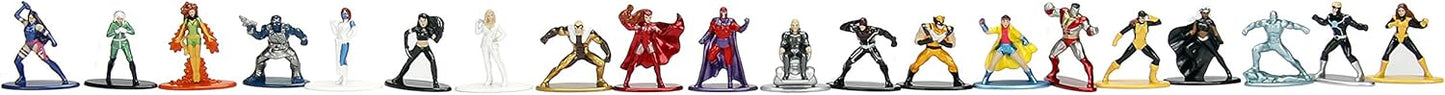 Jada Toys Marvel X-Men 20 Pack Die-Cast Figures, 1.65" Scale Collectable Figurine 100% Metal
