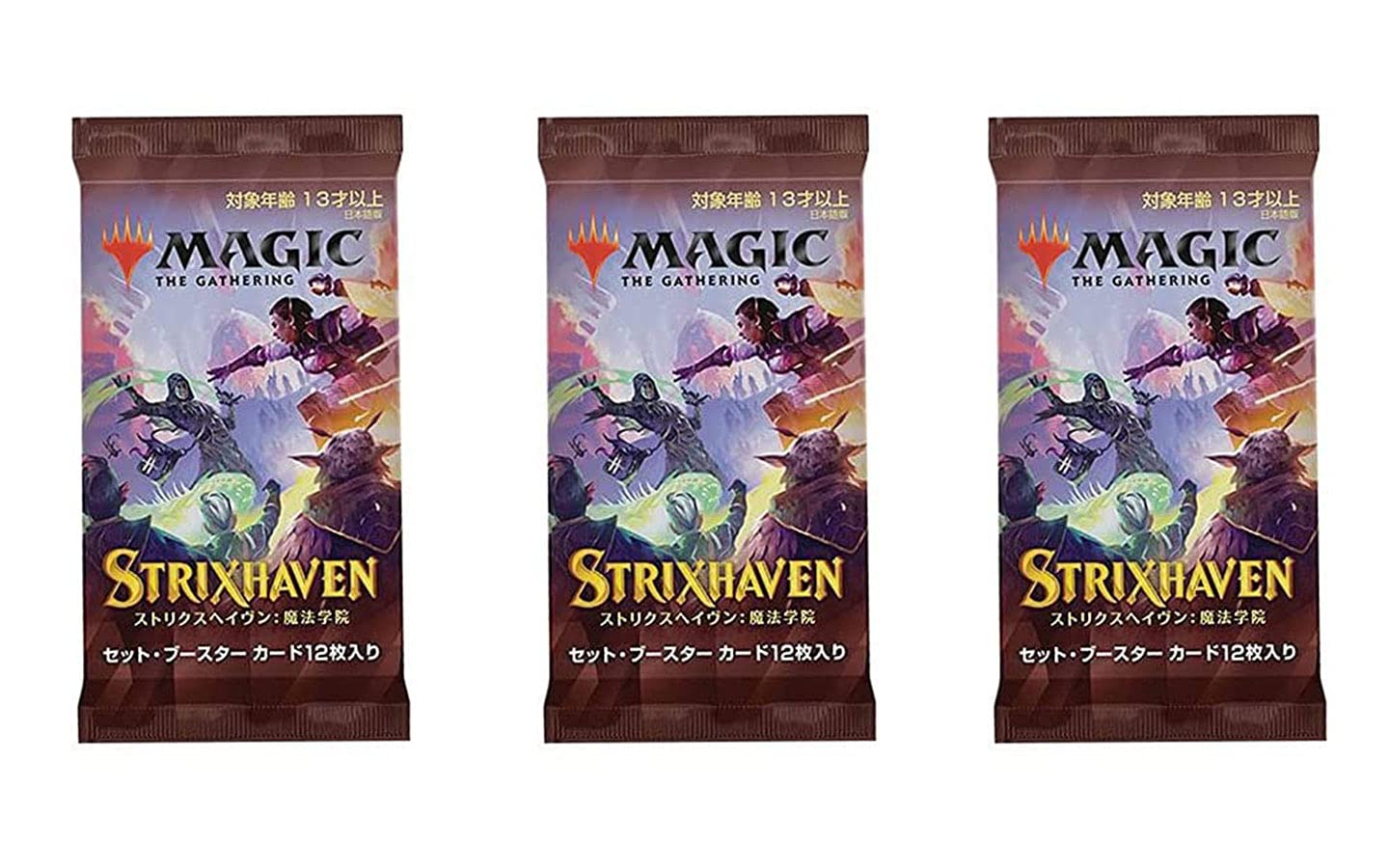 3 Packs MTG Set Booster Pack Lot MTG Strixhaven Japanese