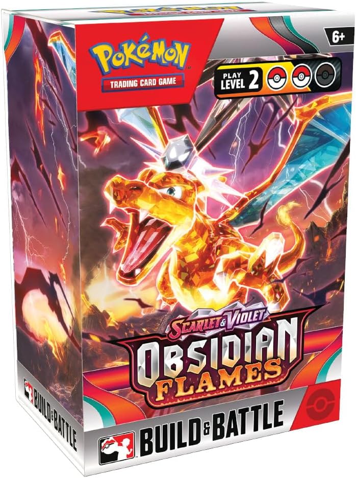 Pokemon Scarlet & Violet SV03 Obsidian Flames Build & Battle Box - 4 Packs