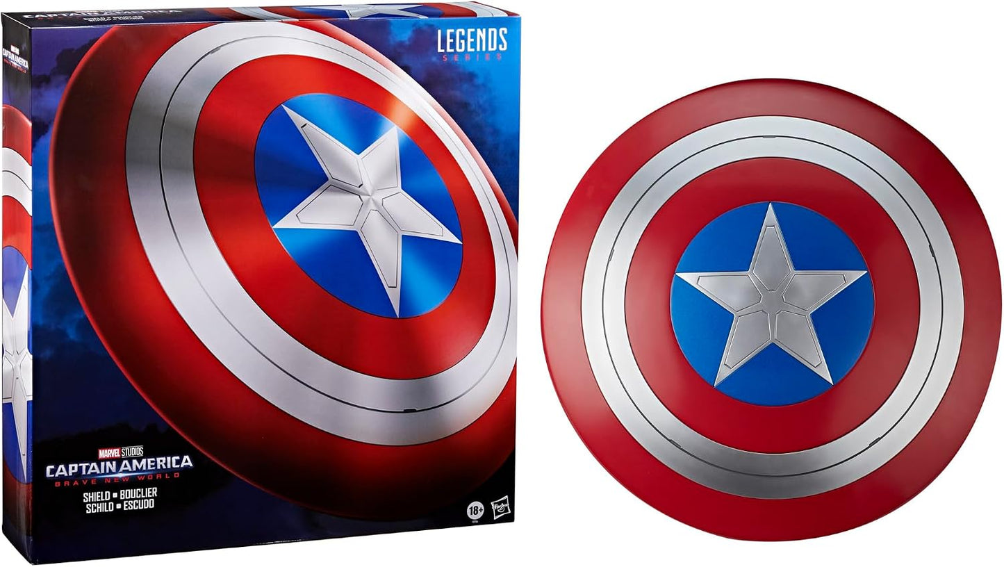 Marvel Legends Series Captain America Shield, Captain America: Brave New World Collectible Adult Premium Roleplay Item