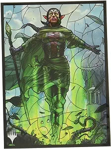 Magic: the Gathering Players' Card Sleeve "Light War Stained Glass", "Nissa, the Wobbling World (MTGS-115)…
