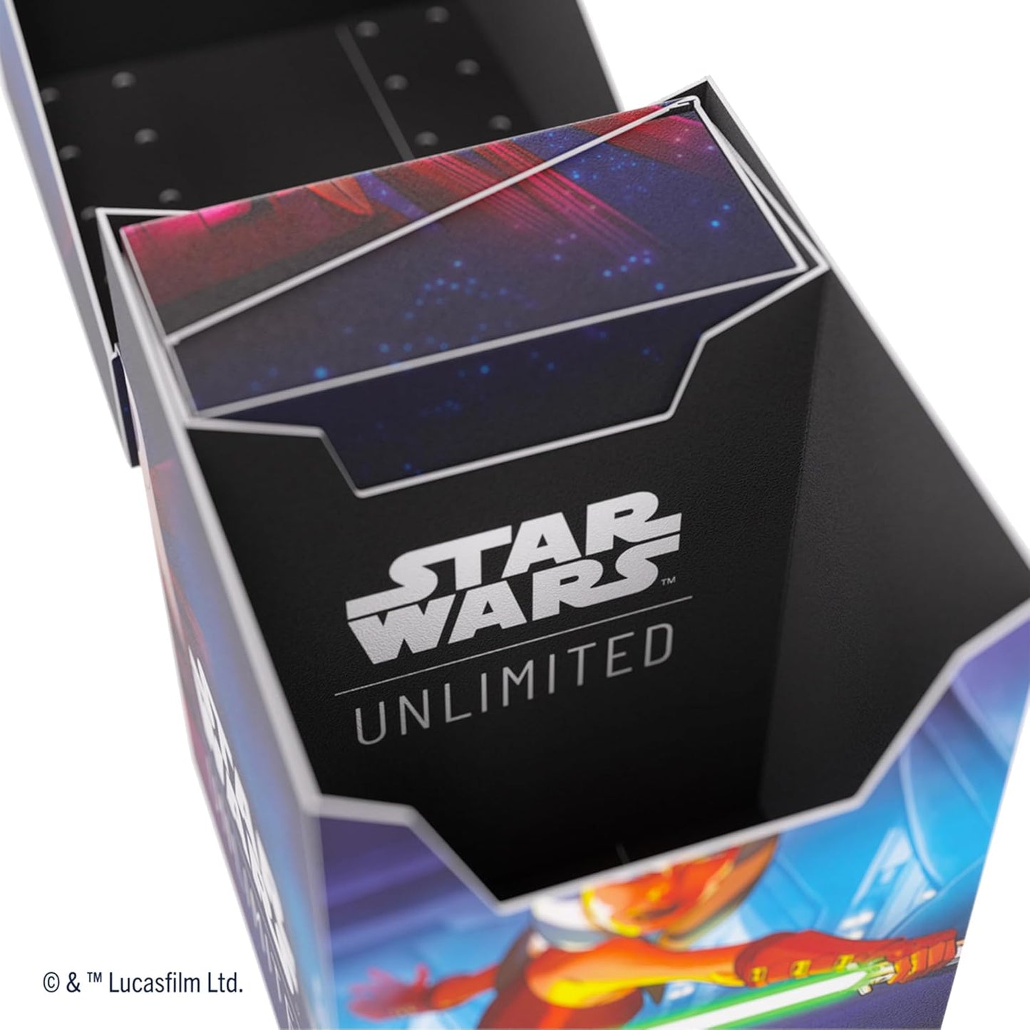 Gamegenic Star Wars Unlimited SOFT CRATE - Full-Color Printed Officially Licensed Durable Deck Box, Holds 60 Double-Sleeved Cards, Perfect for TCGs & LCGs, Ahsoka Tano/General Grievous Design, Made