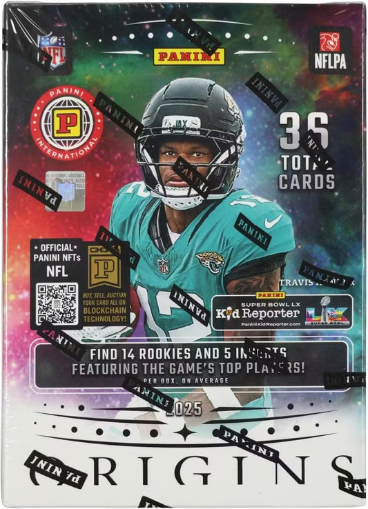 2025 Panini Origins Football International 6-Pack Blaster Trading Card Box (Find 14 Rookies Per Box)