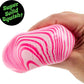 Schylling Candy Swirl Nice Cube - Sensory Squeeze Toy with Super Solid Squish - 2.25" Cube - Pink and White