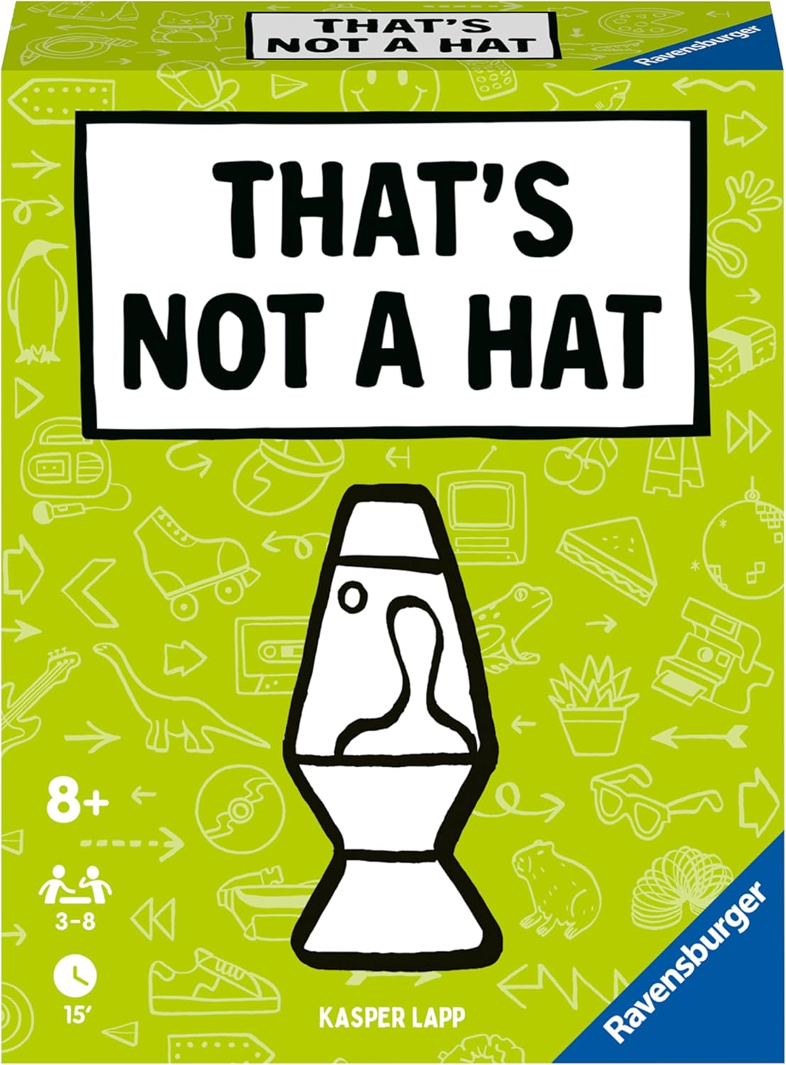 Ravensburger That’s Not A Hat - Pop Culture - Fun Bluffing & Memory Party Card Game for 3-8 Players | Fun Entertainment for Families |Travel Friendly