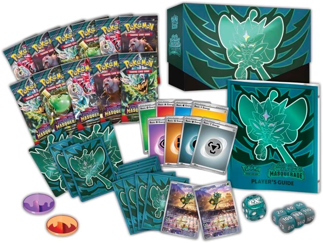 Pokemon TCG: Scarlet & Violet - Twilight Masquerade Pokemon Center Elite Trainer Box Teal Mask Ogerpon