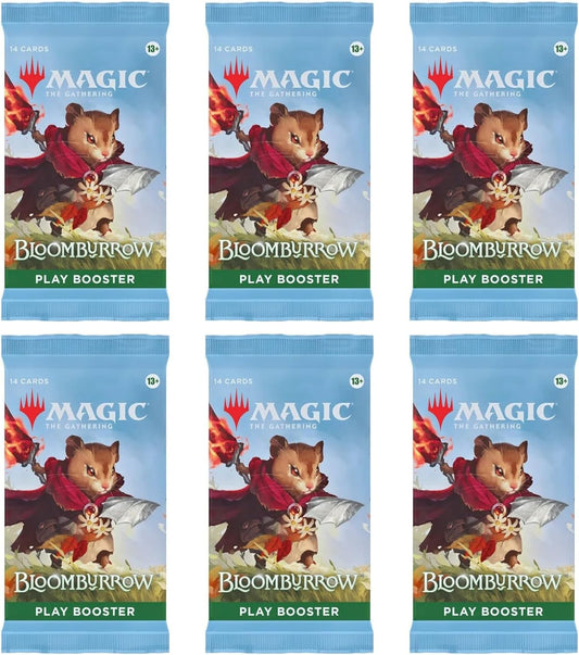6 Packs MTG Play Booster Pack Lot for MTG Bloomburrow